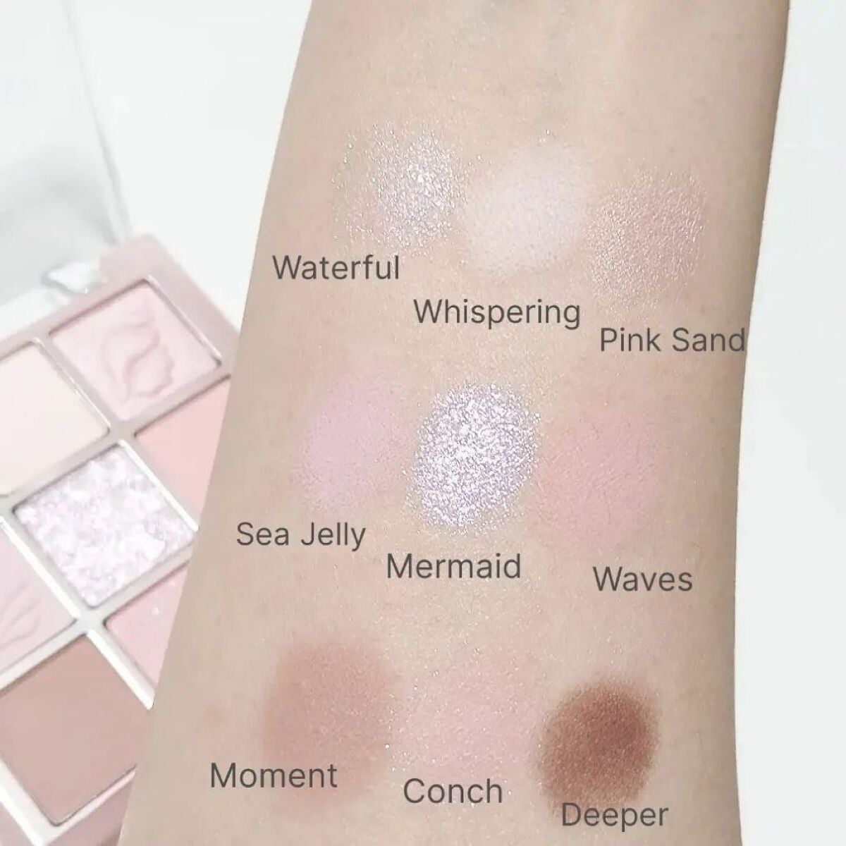 マイフェイブムードアイパレット 9カラー/HOLIKA HOLIKA/アイシャドウパレットを使ったクチコミ(5枚目)