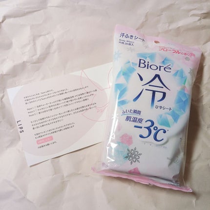 冷シート リフレッシュフローラルの香り/ビオレ/ボディシートを使ったクチコミ(1枚目)