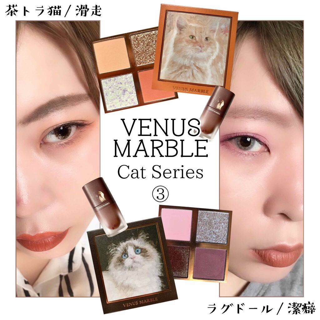 Venus Marble アイシャドウキャットシリーズ/Venus Marble/アイシャドウパレットを使ったクチコミ(1枚目)