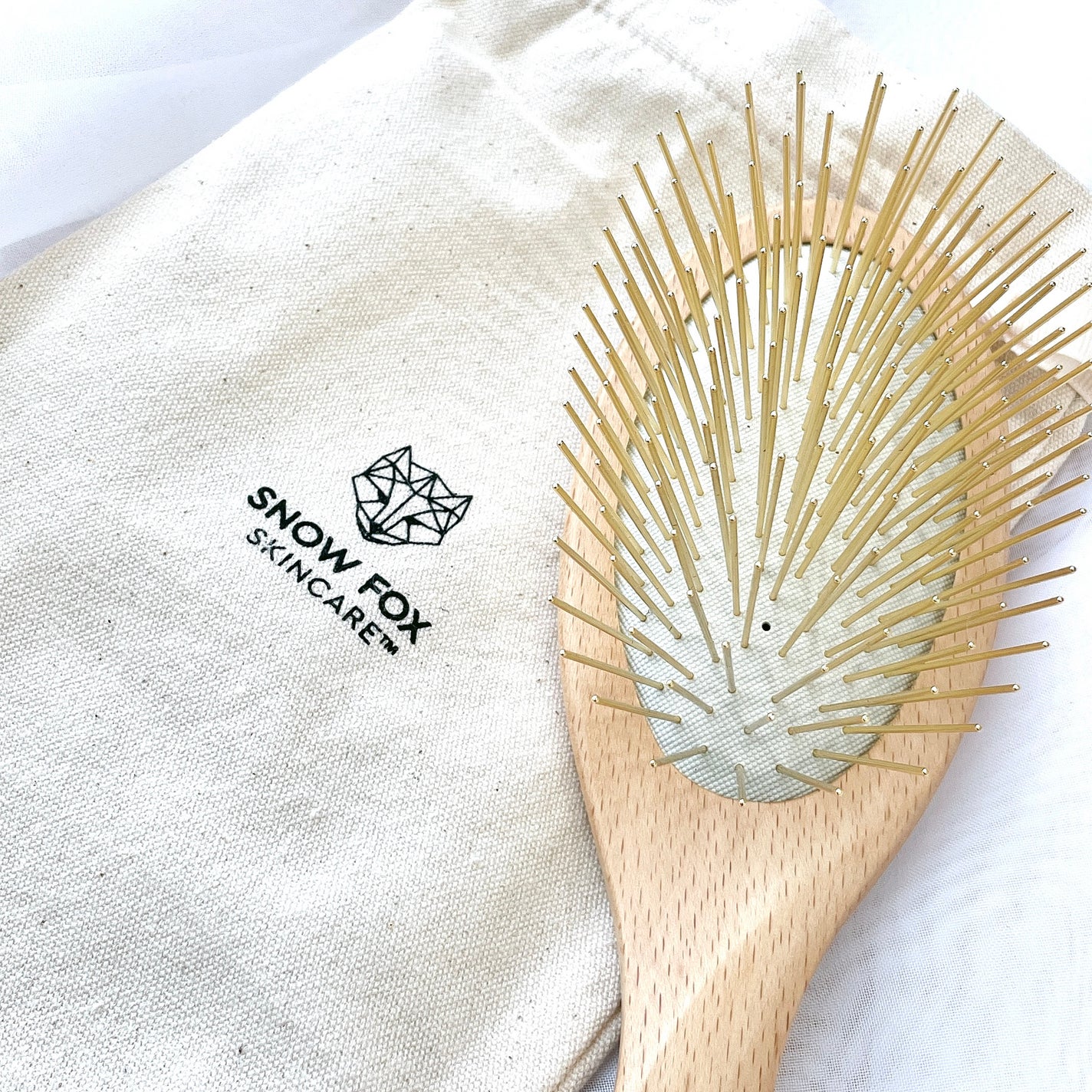 プレミアム FOXカッサ ウッド ヘアブラシ/SNOW FOX SKINCARE/メイクブラシを使ったクチコミ(1枚目)