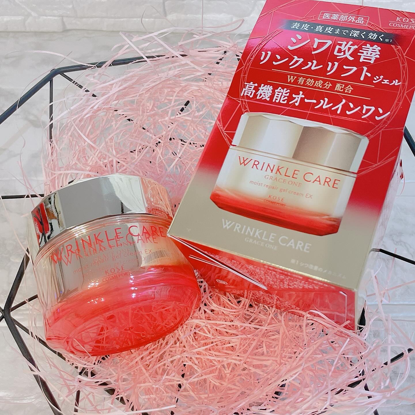 リンクルケア モイストジェルクリーム/グレイスワン/オールインワン化粧品を使ったクチコミ（2枚目）