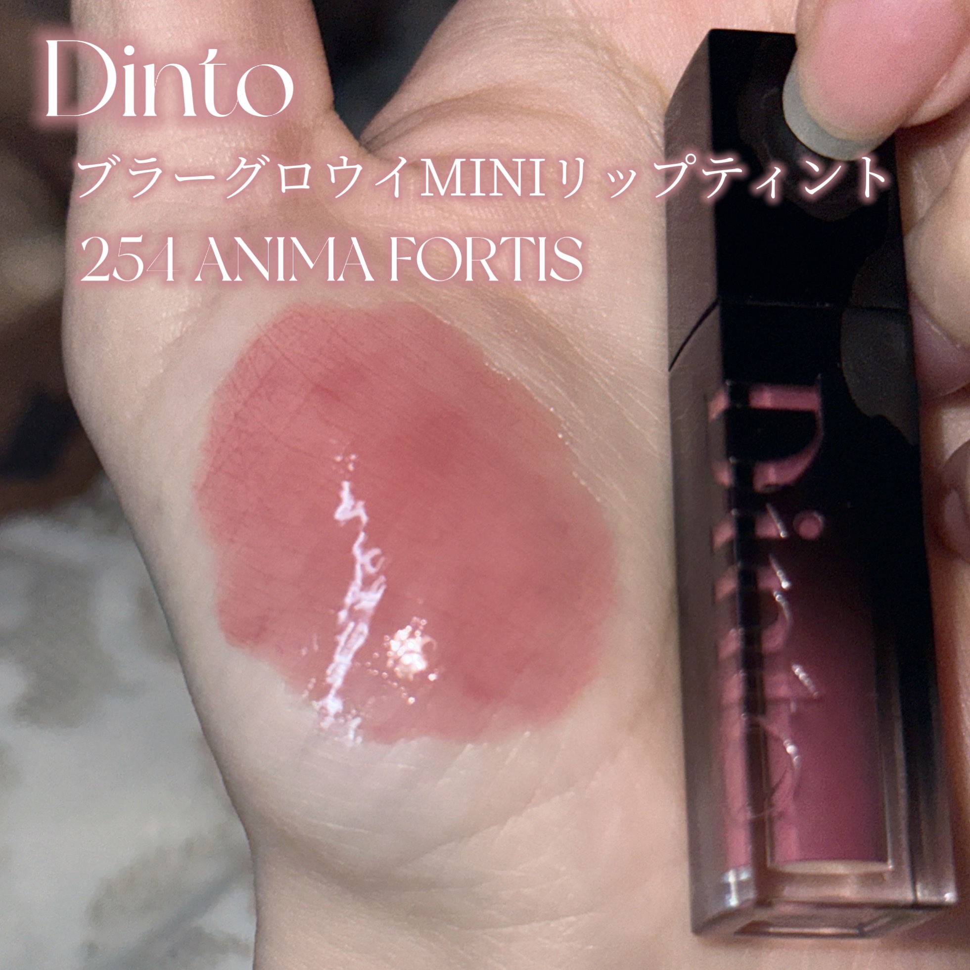 ブラーグロイリップティント/Dinto/リップティントを使ったクチコミ（2枚目）