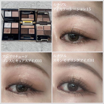 スキンモデリングアイズ/LUNASOL/アイシャドウパレットを使ったクチコミ(5枚目)