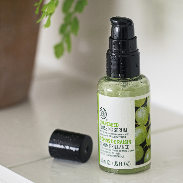 グレープシード グロッシング ヘアセラム/THE BODY SHOP/ヘアオイルを使ったクチコミ（1枚目）