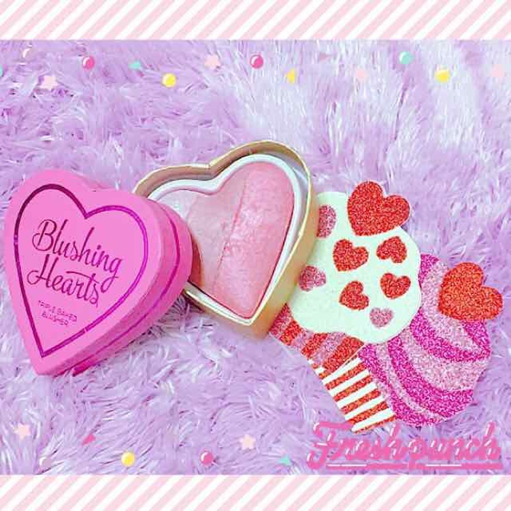 ブラッシング ハート/MAKEUP REVOLUTION/パウダーチークを使ったクチコミ（1枚目）