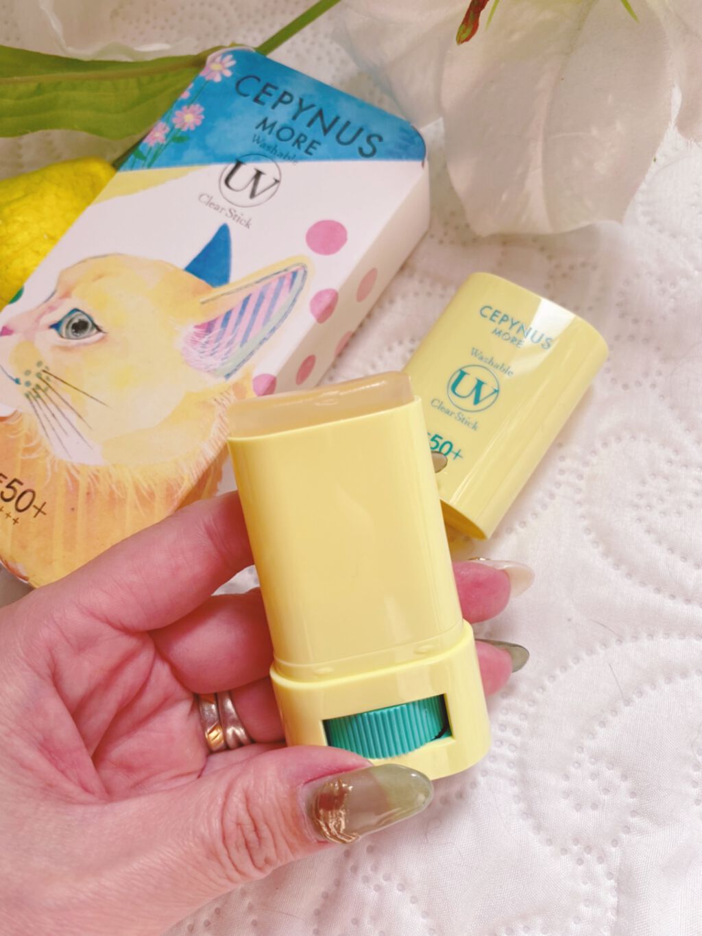 ウォッシャブル UV クリアスティック/CEPYNUS MORE(セピナス モア)/日焼け止めスティックを使ったクチコミ（2枚目）