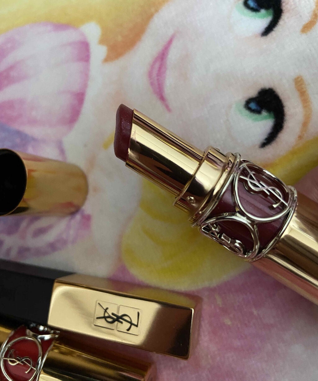 ルージュ ヴォリュプテ シャイン/YVES SAINT LAURENT BEAUTE/口紅を使ったクチコミ(2枚目)