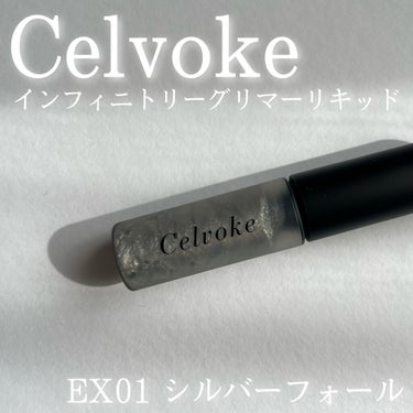 インフィニトリ― グリマーリキッド EX01 シルバーフォール/Celvoke/リキッドアイシャドウを使ったクチコミ（1枚目）