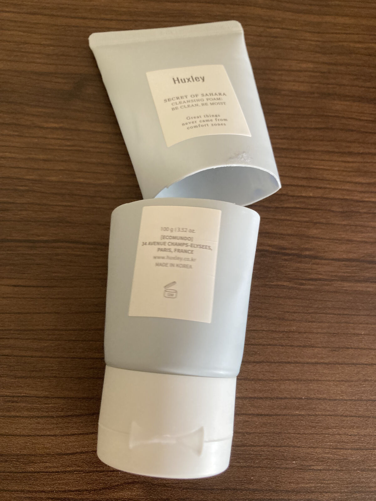 クレンジングフォーム； ディープクリーン、ディープモイスト/Huxley/洗顔フォームを使ったクチコミ（1枚目）