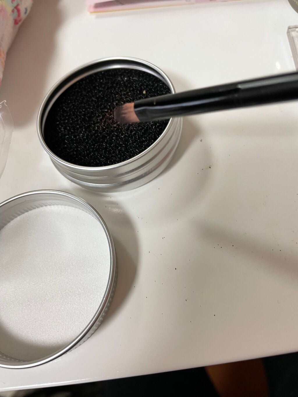 ドライメイクブラシクリーナー/セリア/その他化粧小物を使ったクチコミ(2枚目)