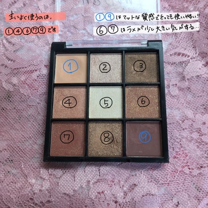 UR GLAM BLOOMING EYE COLOR PALETTE/U R GLAM/アイシャドウパレットを使ったクチコミ(3枚目)
