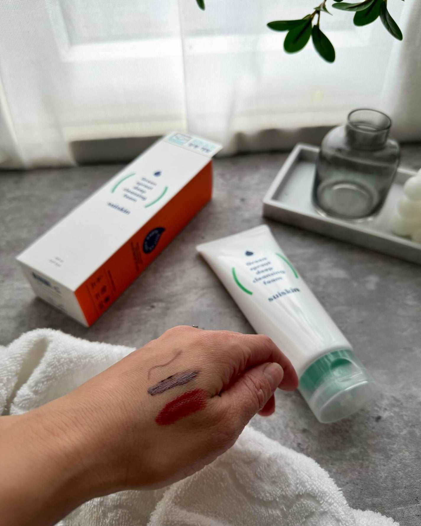 スイスキン 新芽ディープクレンジングフォーム/suiskin/洗顔フォームを使ったクチコミ(2枚目)