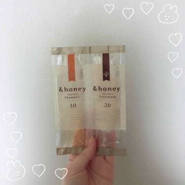 ディープモイスト シャンプー1.0／ヘアトリートメント2.0/&honey/シャンプー・コンディショナーを使ったクチコミ（1枚目）