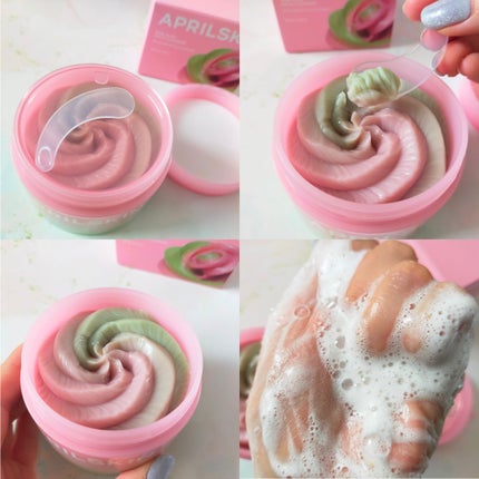 ピンクアロエメレンゲクレンザー/APRILSKIN/その他洗顔料を使ったクチコミ(2枚目)