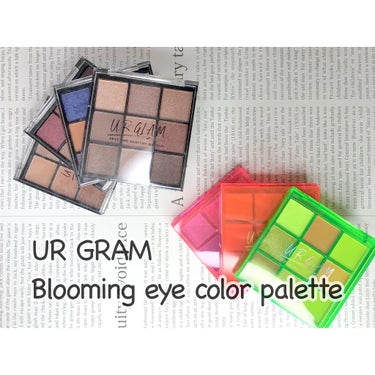 UR GLAM　BLOOMING EYE COLOR PALETTE/U R GLAM/パウダーアイシャドウを使ったクチコミ（1枚目）