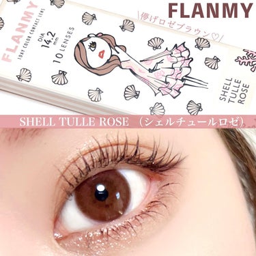 FLANMY FLANMY 1day（10枚/30枚）のクチコミ「\甘ふわ恋ブラウン💓/

■FLANMY
SHELLTULLE ROSE
(シェルチュールロゼ.....」（1枚目）