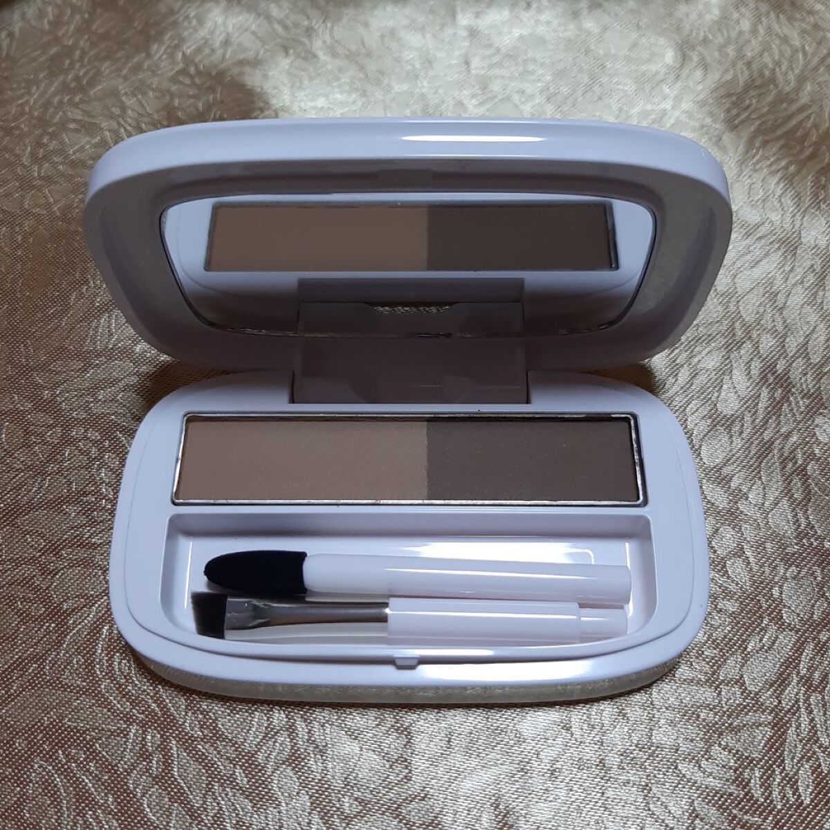 パウダーアイブロウ MB ミディアムブラウン/media luxe/パウダーアイブロウを使ったクチコミ（1枚目）