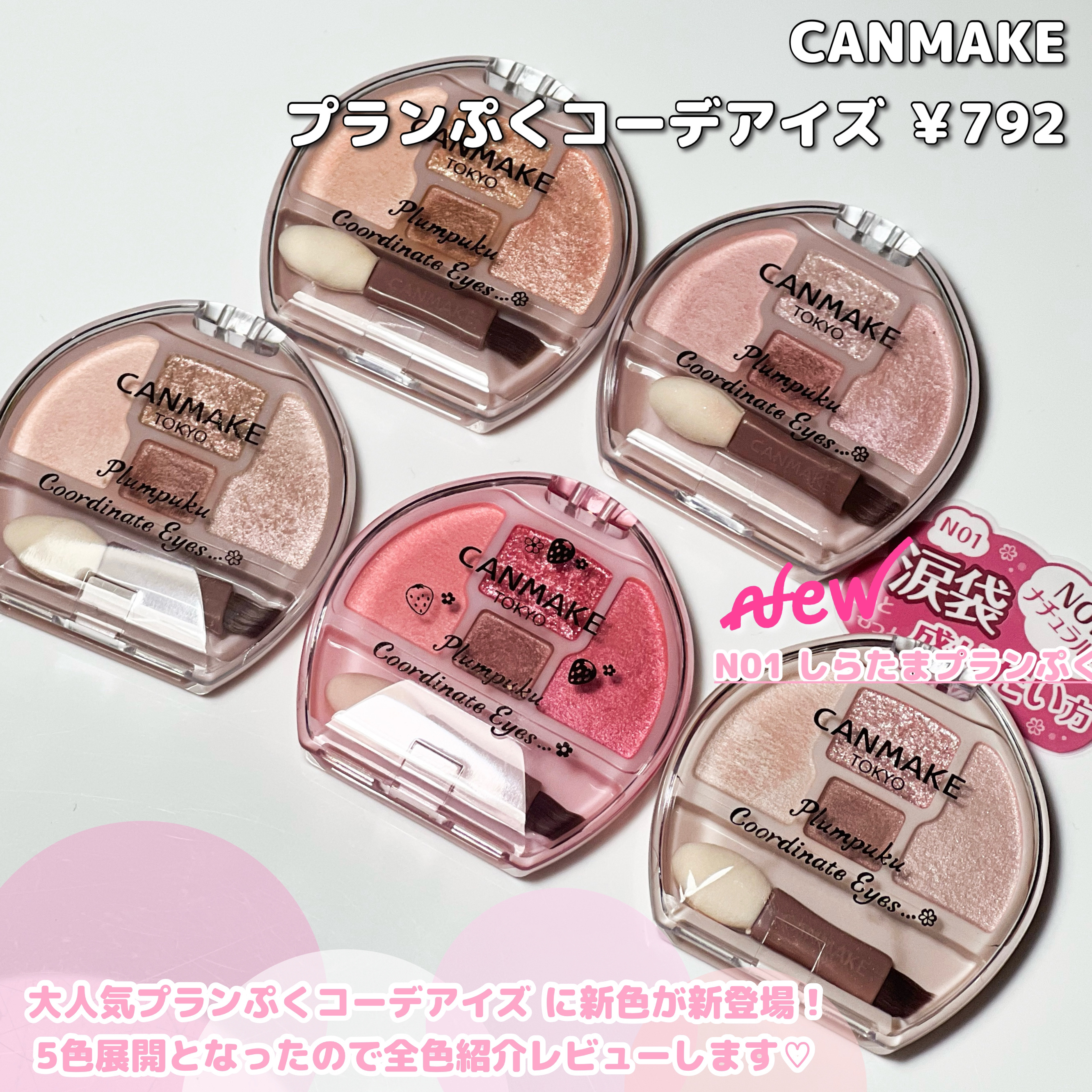 プランぷくコーデアイズ/キャンメイク/パウダーアイシャドウを使ったクチコミ（2枚目）