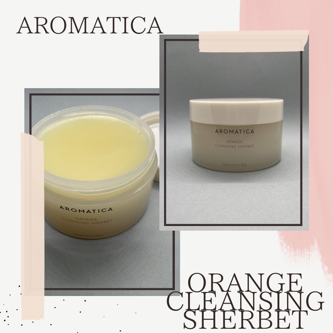 オレンジクレンジングシャーベット/AROMATICA/クレンジングバームを使ったクチコミ(1枚目)