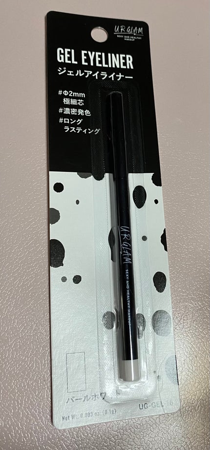UR GLAM GEL EYELINER/U R GLAM/ジェルアイライナーを使ったクチコミ(1枚目)