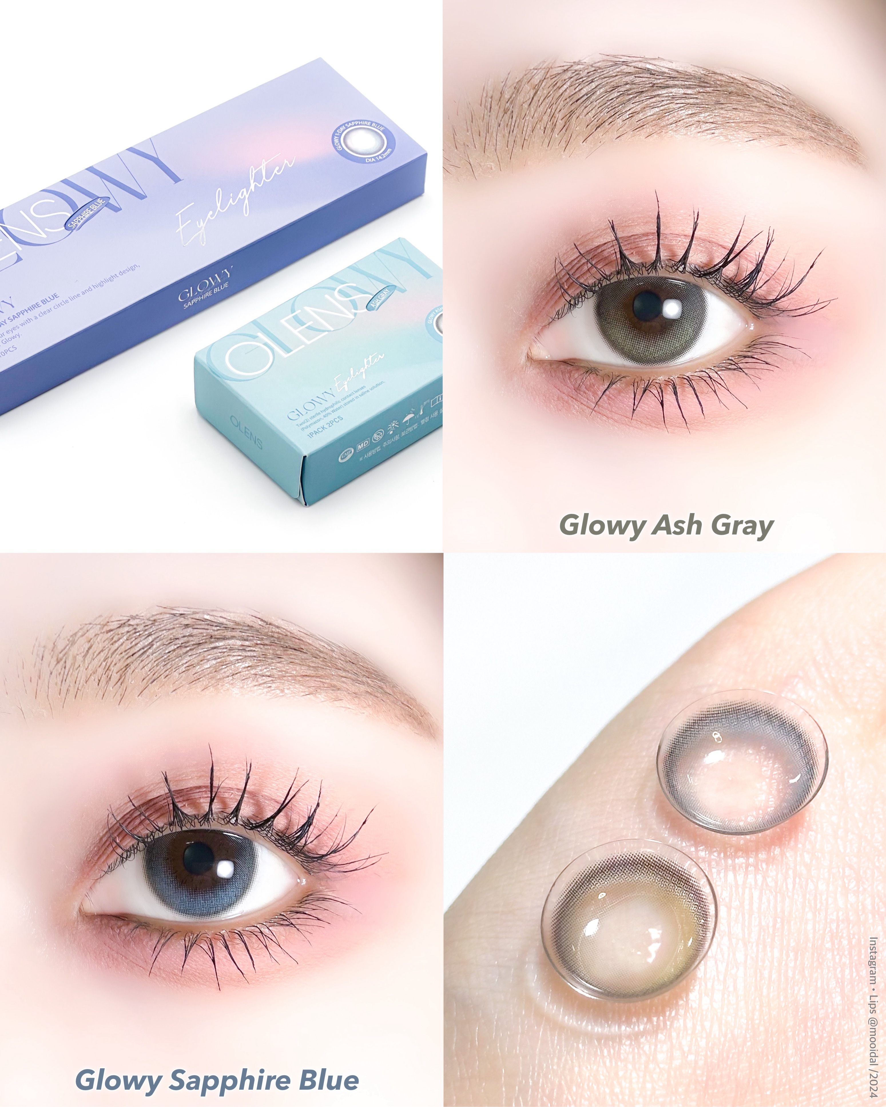 Glowy 1day/OLENS/ワンデー（１DAY）カラコンを使ったクチコミ（1枚目）