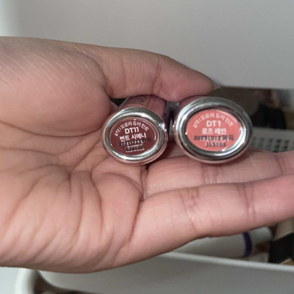 オーロラ デュイ ティント DT11.バーントシエナ/MERZY/リップティントを使ったクチコミ（2枚目）