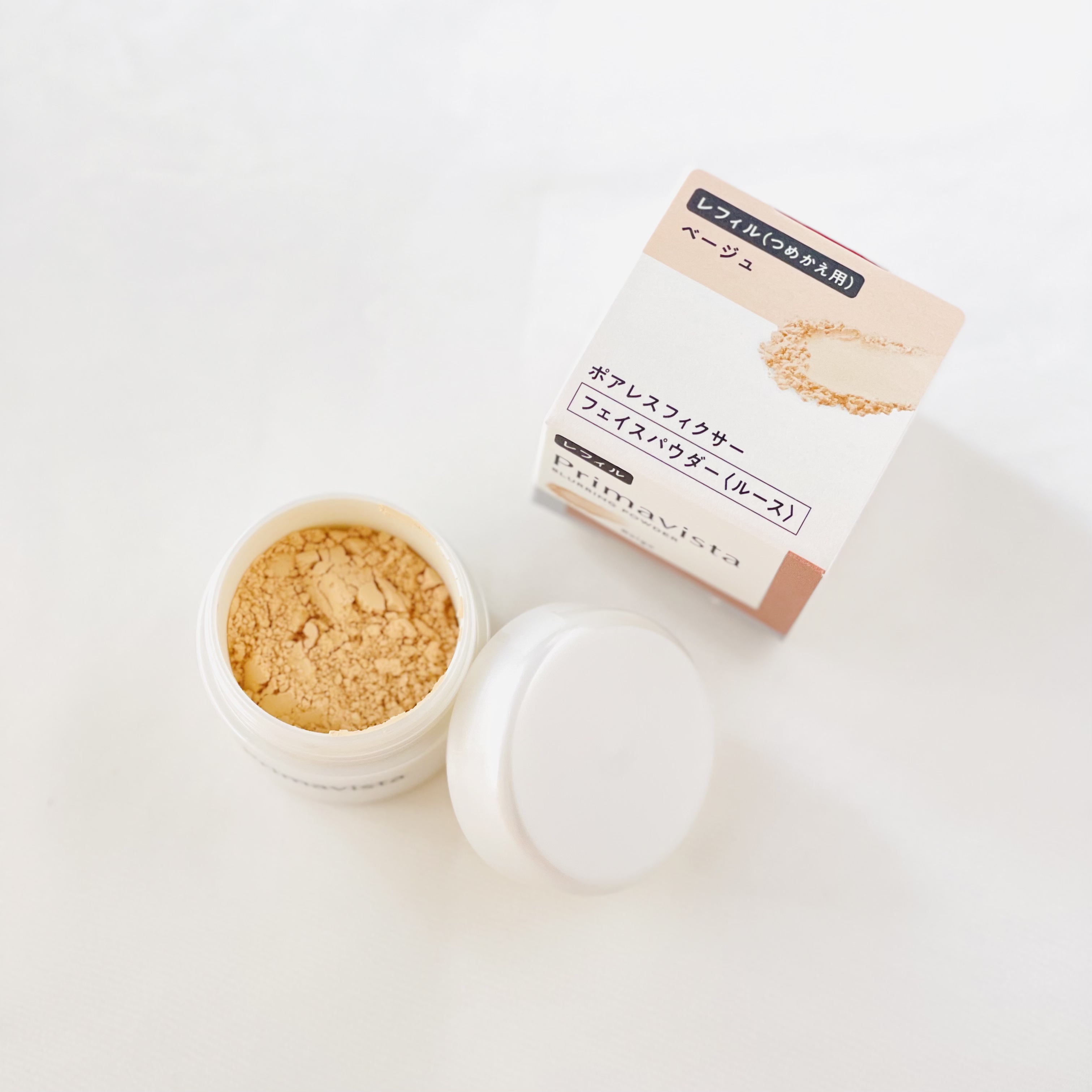 ポアレスフィクサー/プリマヴィスタ/ルースパウダーを使ったクチコミ（2枚目）