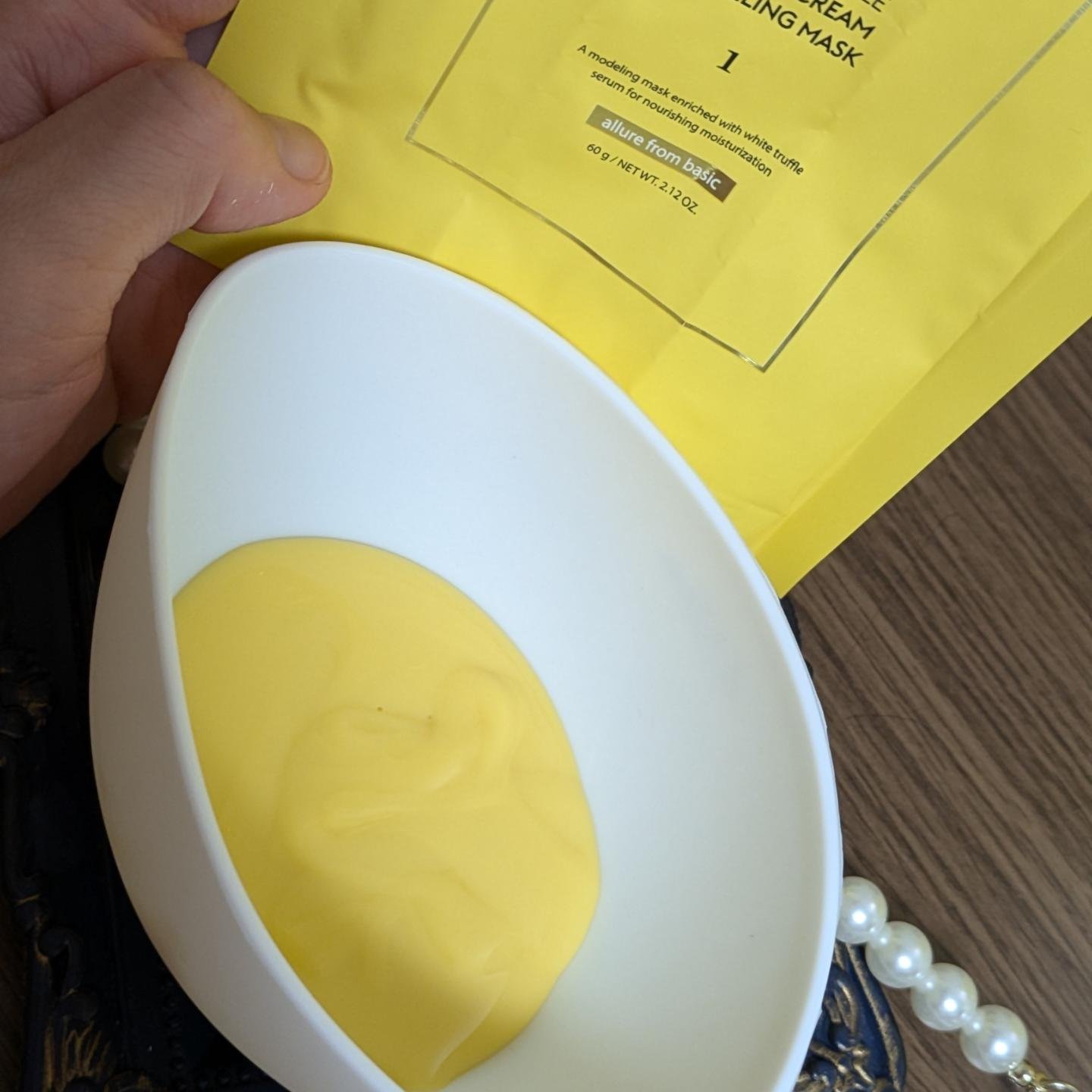 WHITE TRUFFLE SERUM & CREAM MODELING MASK/ダルバ/その他スキンケアを使ったクチコミ（3枚目）