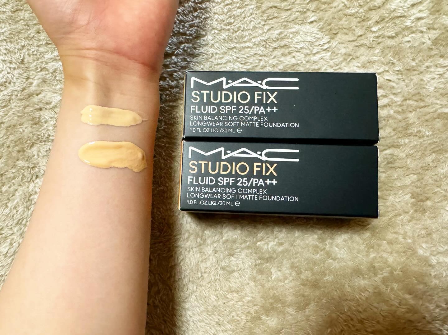 スタジオ ラディアンス セラム ファンデーション NC20/M・A・C/リキッドファンデーションを使ったクチコミ（2枚目）