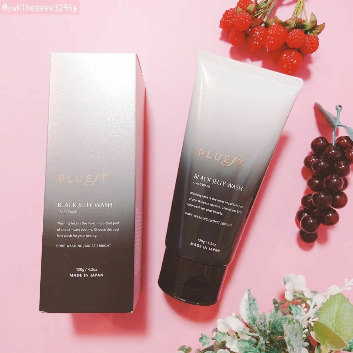 BLACK JELLY WASH(ブラックジェリーウォッシュ)/PLUEST/その他洗顔料を使ったクチコミ(4枚目)