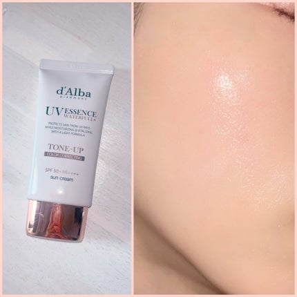 ウォータフルトーンアップサンクリーム/ダルバ/日焼け止めクリームを使ったクチコミ(2枚目)