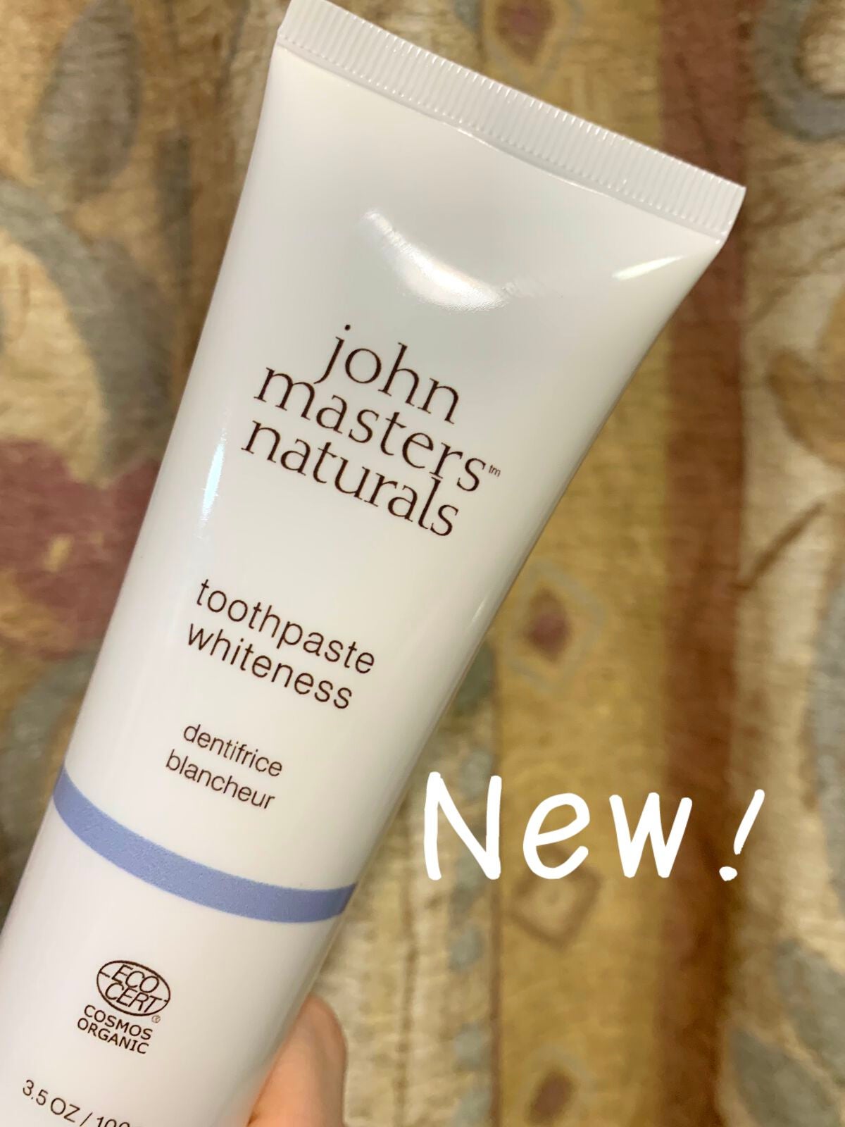 トゥースペーストホワイトネス/john masters organics/歯磨き粉を使ったクチコミ(1枚目)