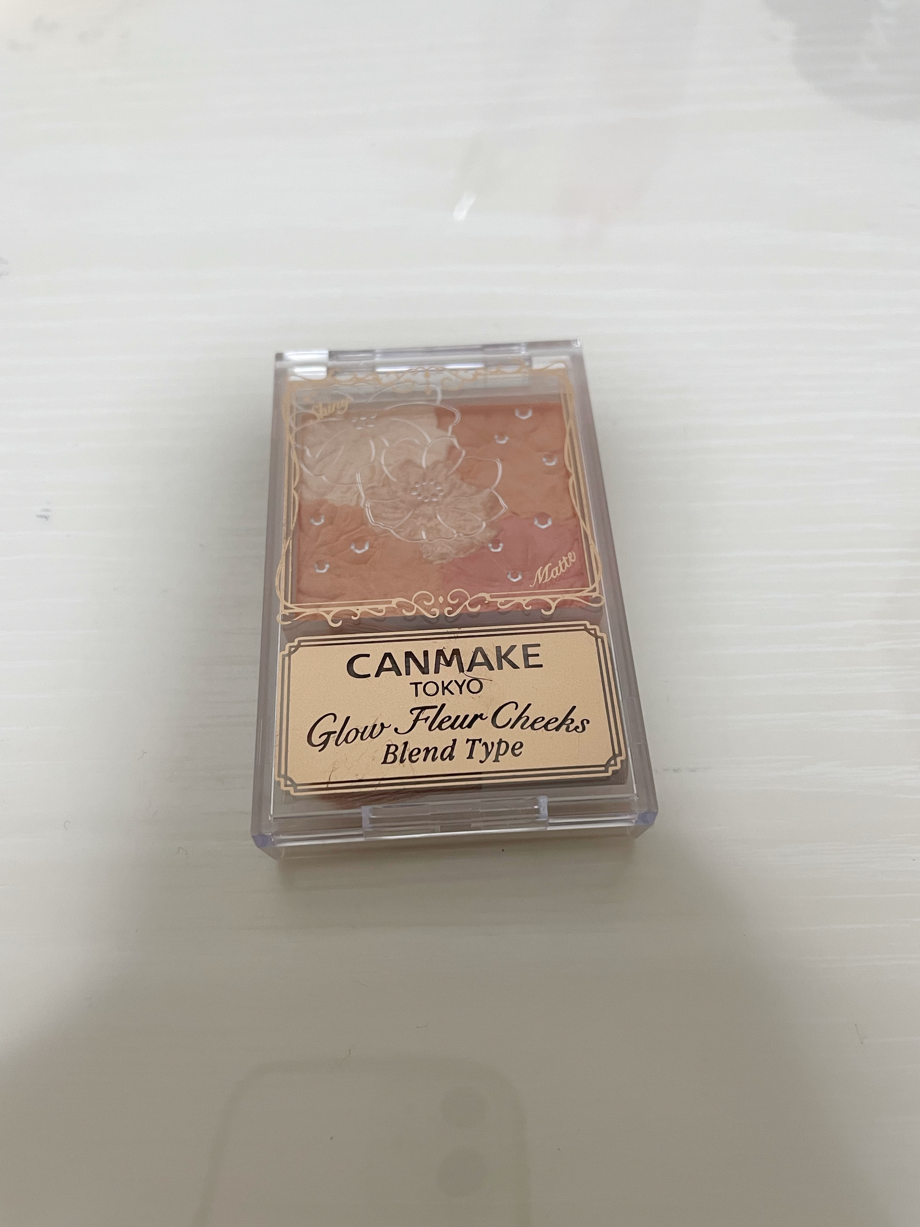 グロウフルールチークス（ブレンドタイプ） B01 コットンコーラル/キャンメイク/パウダーチークを使ったクチコミ（1枚目）