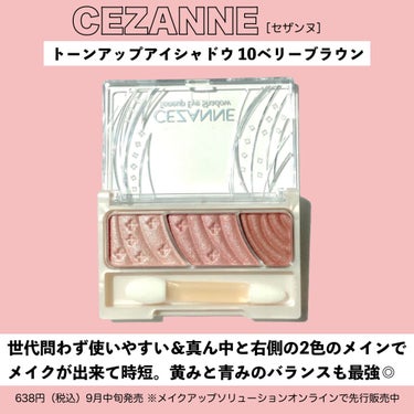 トーンアップアイシャドウ/CEZANNE/アイシャドウパレットを使ったクチコミ（2枚目）