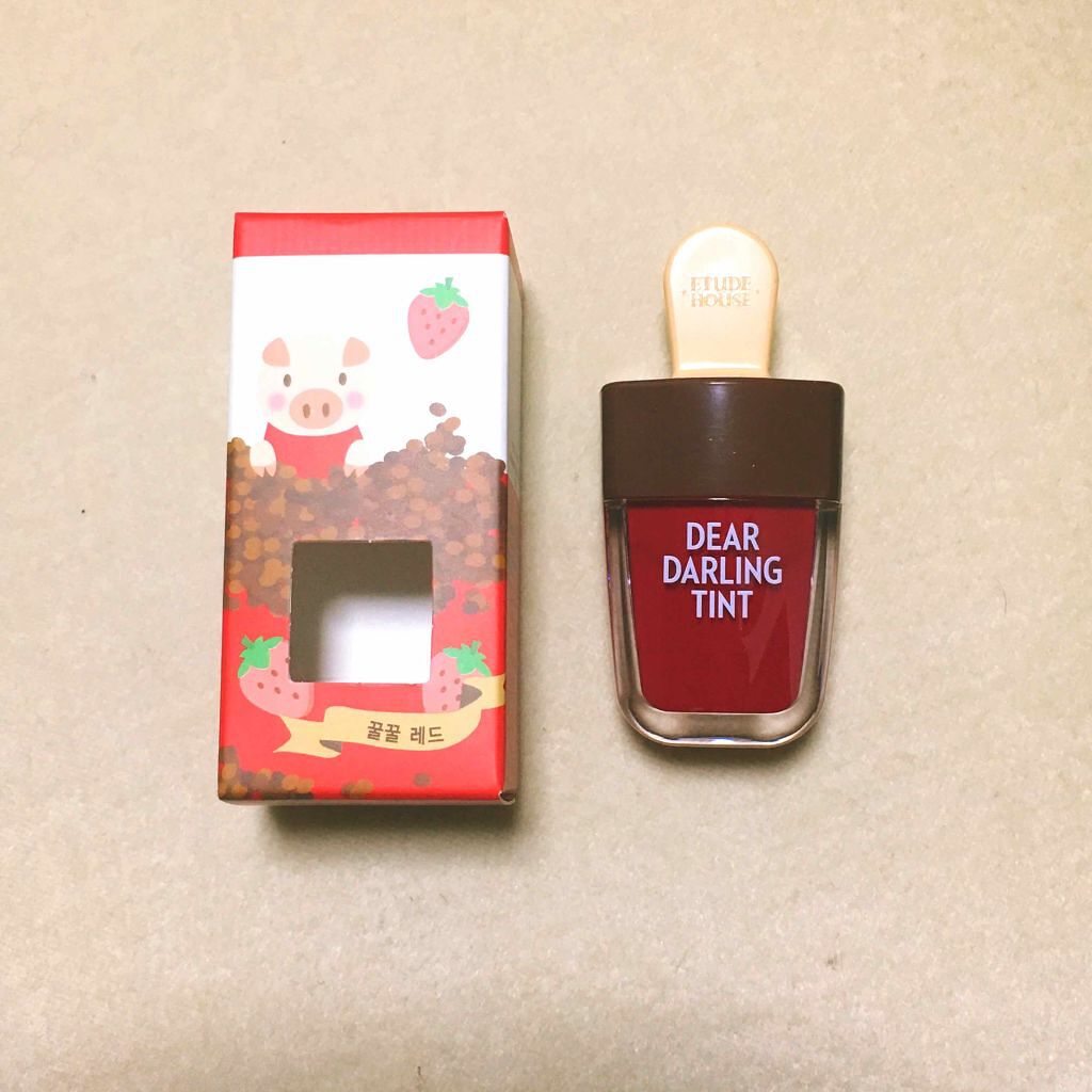 ディアダーリン ウォータージェルティント (アイスティント)/ETUDE/口紅を使ったクチコミ(1枚目)
