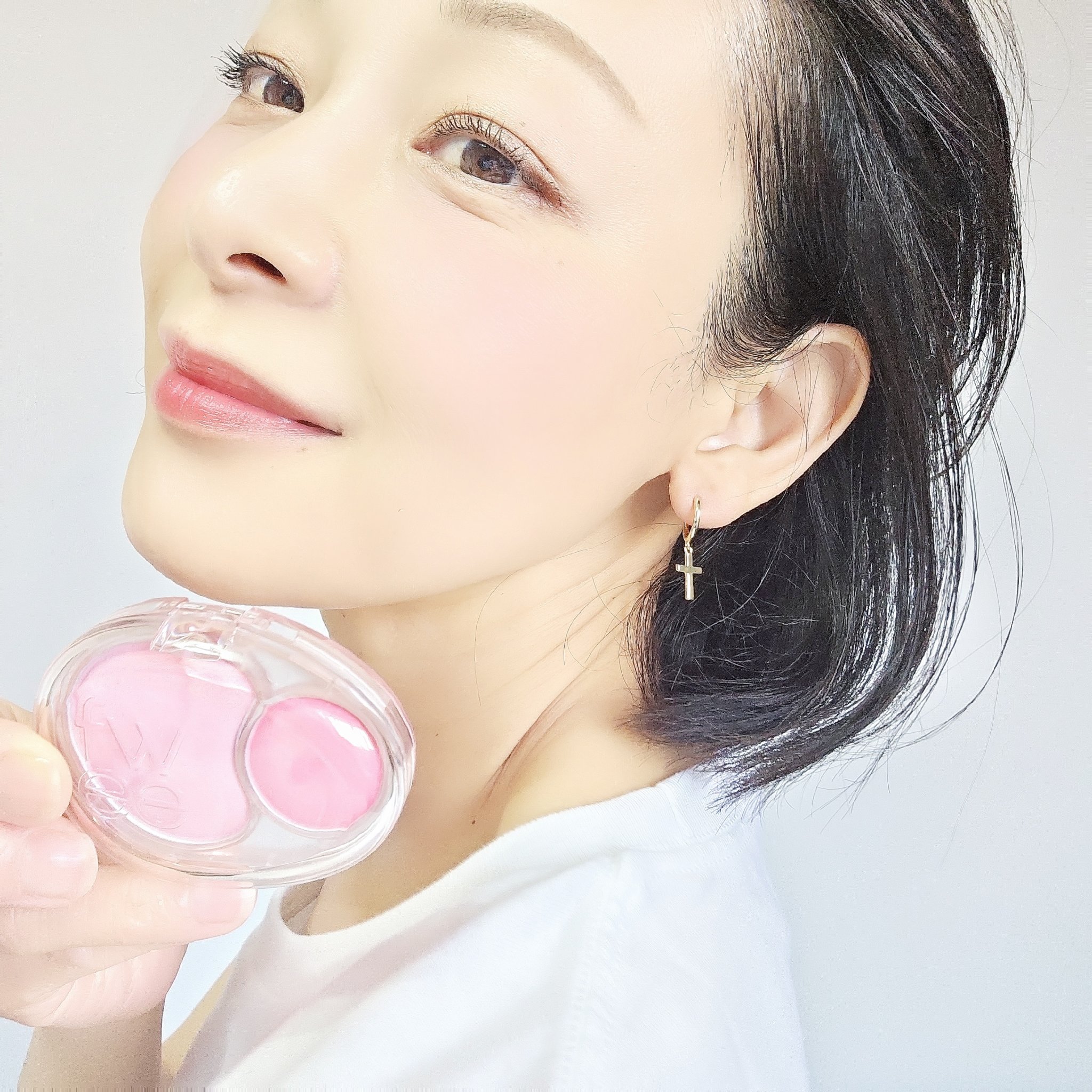 デュアルチークメロウ/fwee/ジェル・クリームチークを使ったクチコミ（2枚目）