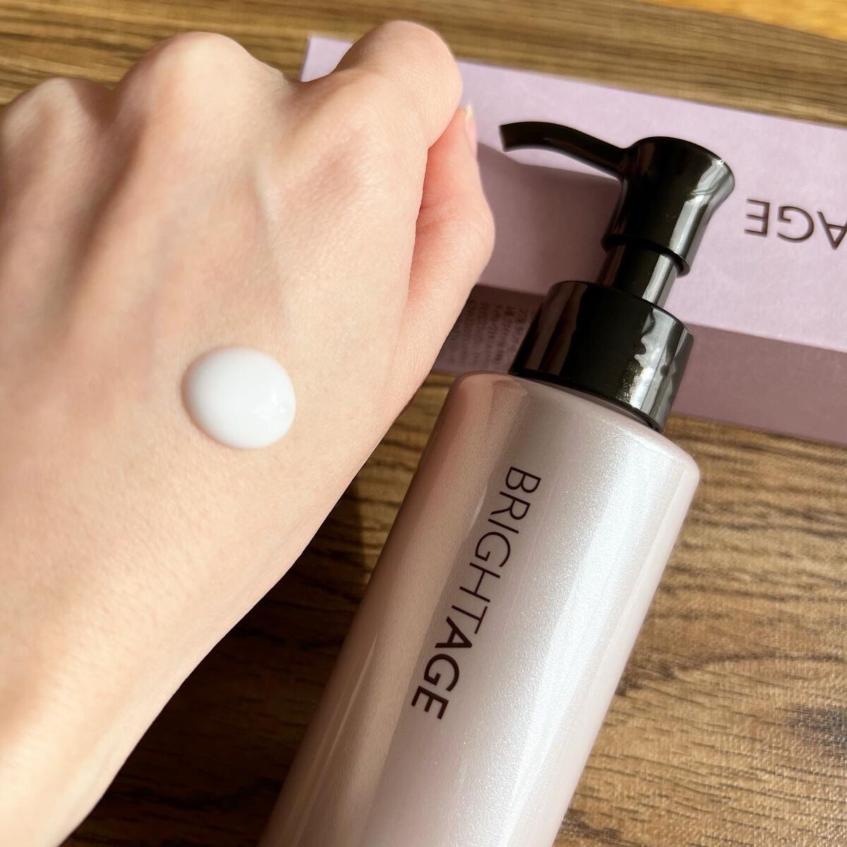 クリア ミルククレンジング/BRIGHTAGE/ミルククレンジングを使ったクチコミ（2枚目）