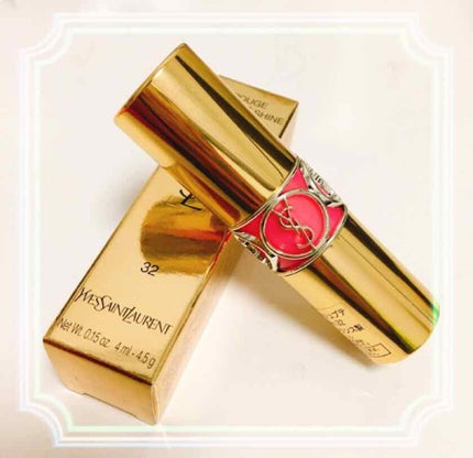 ルージュ ヴォリュプテ シャイン/YVES SAINT LAURENT BEAUTE/口紅を使ったクチコミ(1枚目)