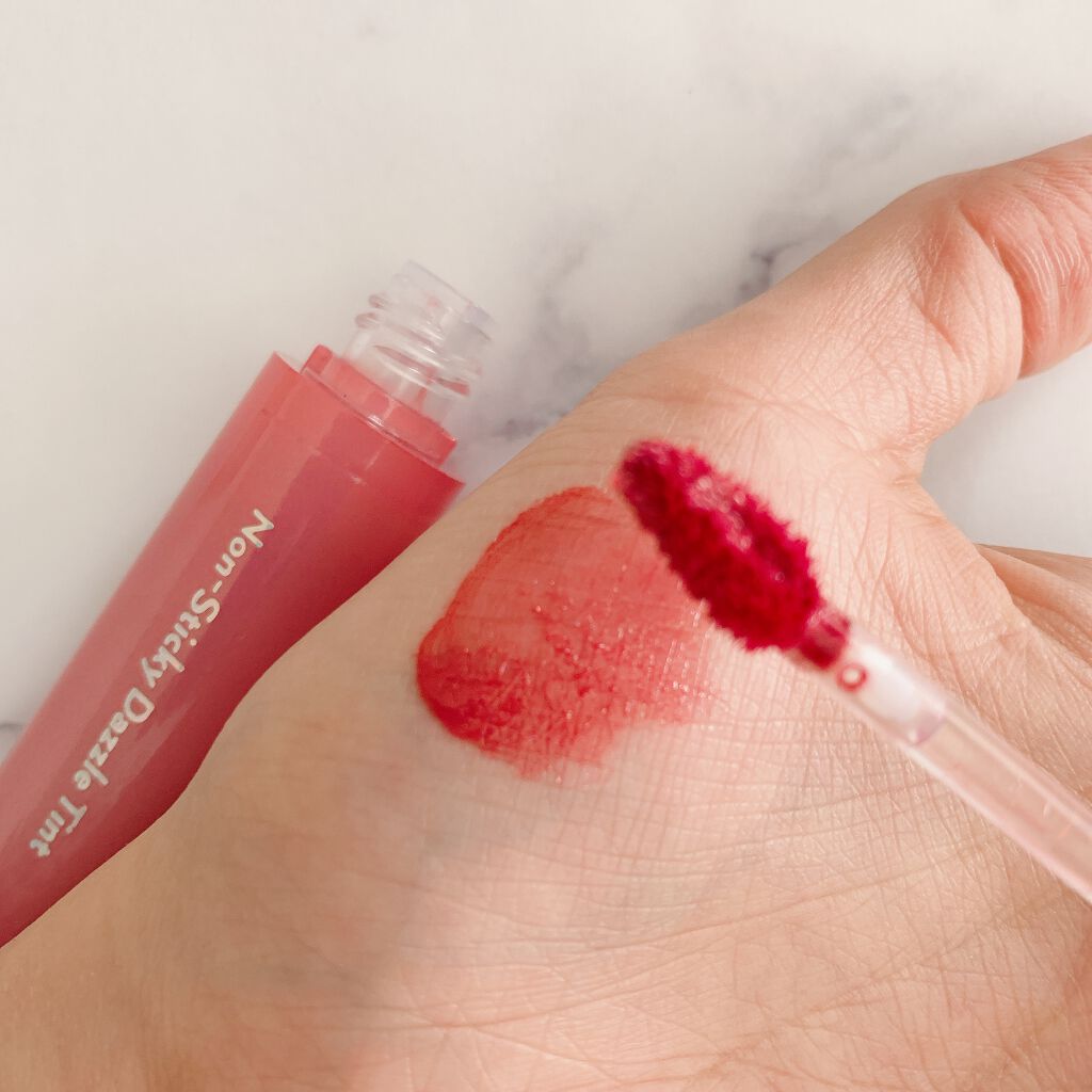 ノンスティッキーダズルティント/unleashia/リップティントを使ったクチコミ（3枚目）