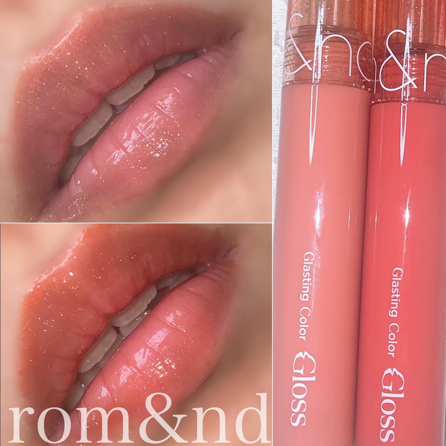 グラスティングカラーグロス/rom&nd/リップグロスを使ったクチコミ（1枚目）