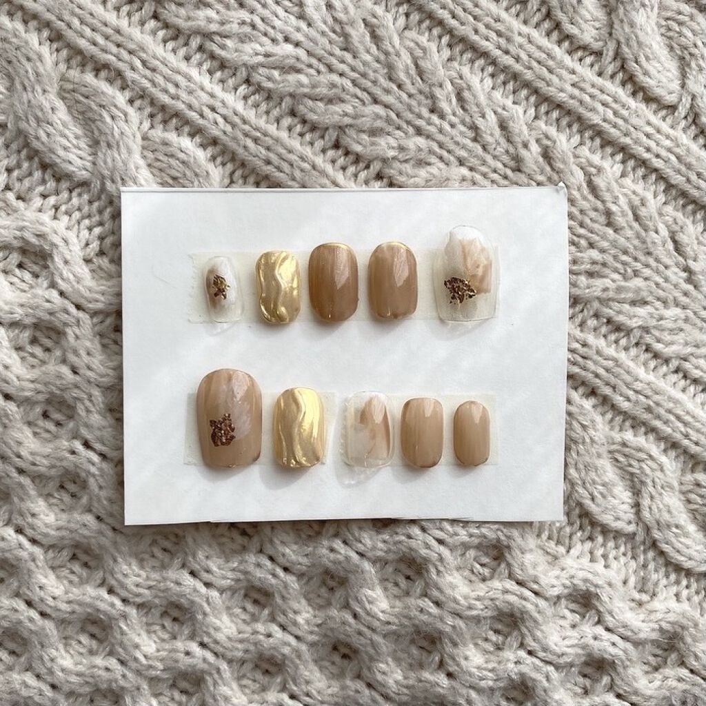 ネイルチップ/DAISO/ネイルチップ・パーツを使ったクチコミ（1枚目）