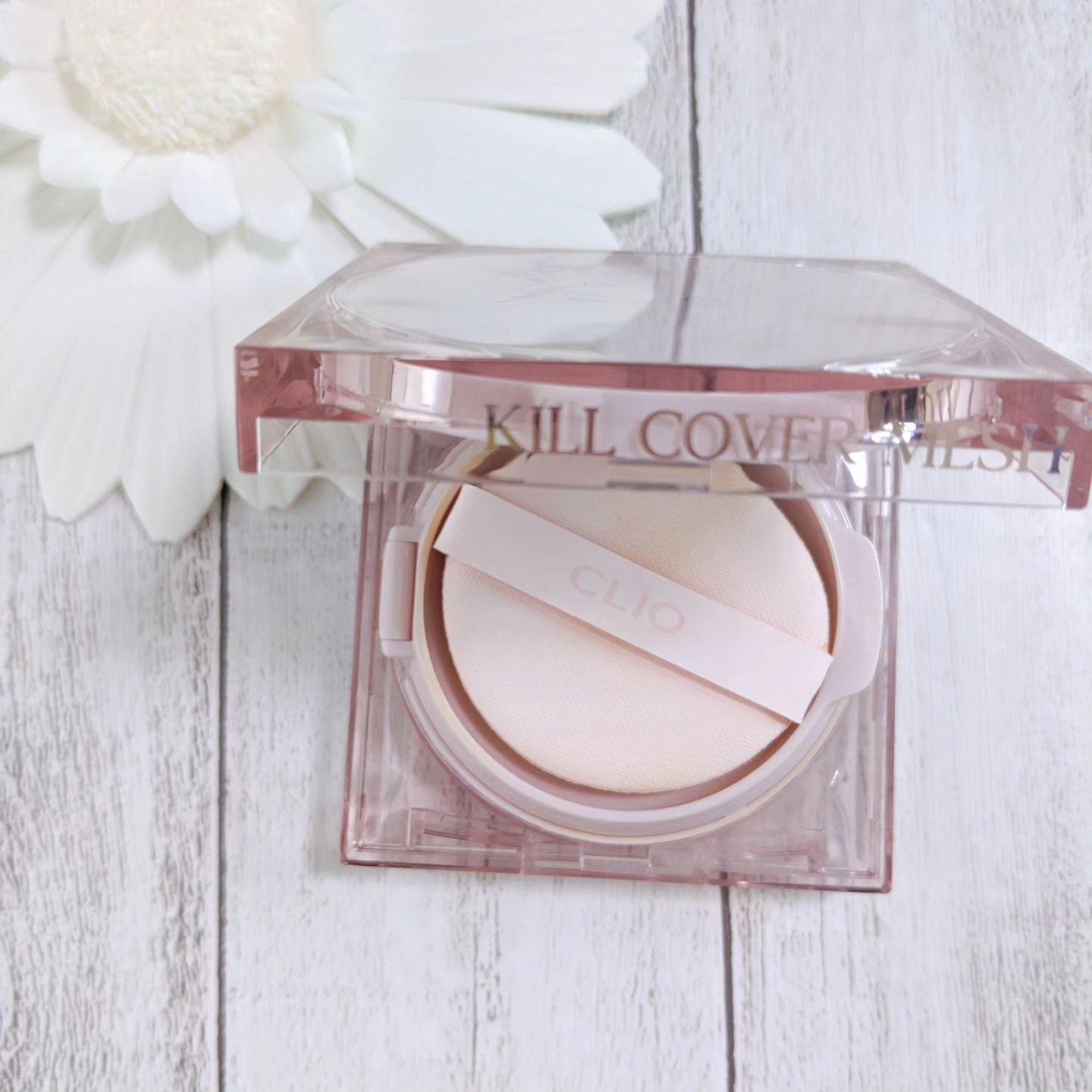 キル カバー メッシュ グロウ クッション 04 GINGER/CLIO/クッションファンデーションを使ったクチコミ（2枚目）