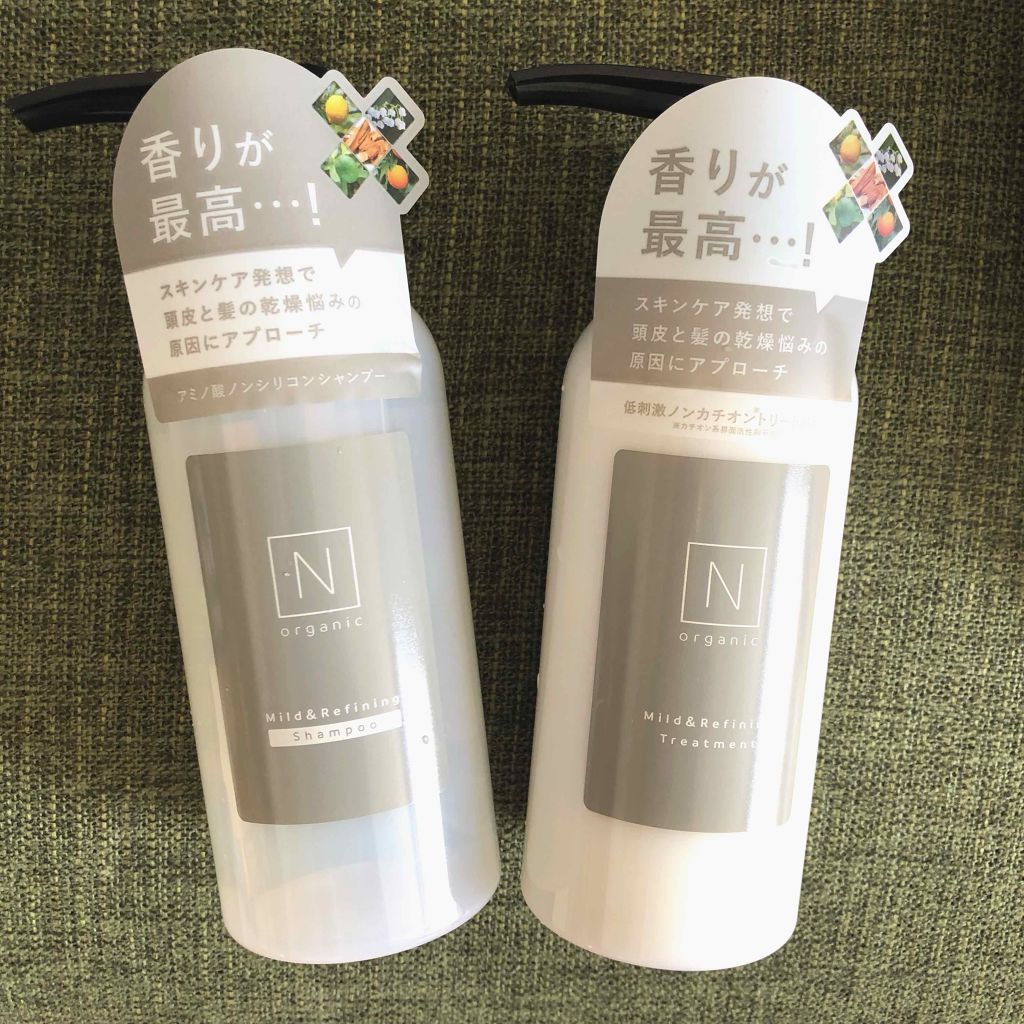N organic mild &Refining
シャンプー&コンディショナー

★★★

義母にプレゼントしようと購入したが
まさかの同じタイミングで購入してたw
なのでちゃっかり自分用に♡

★★★

香りが最高…！と記載の通り
優しく