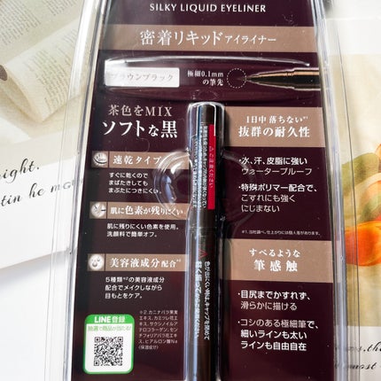 シルキーリキッドアイライナーWP/D-UP/リキッドアイライナーを使ったクチコミ(3枚目)