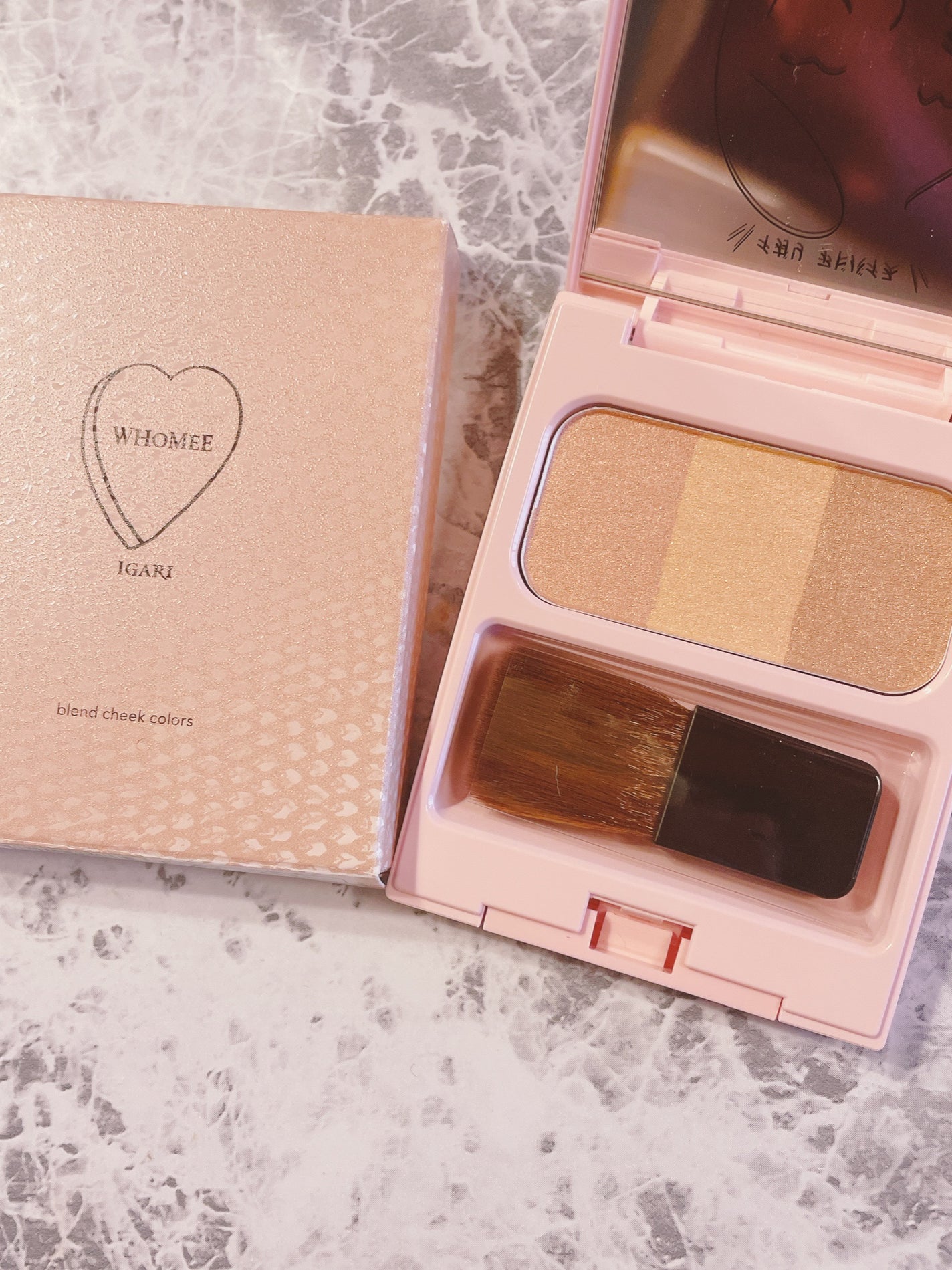 ブレンドチークカラー/WHOMEE/パウダーチークを使ったクチコミ(3枚目)