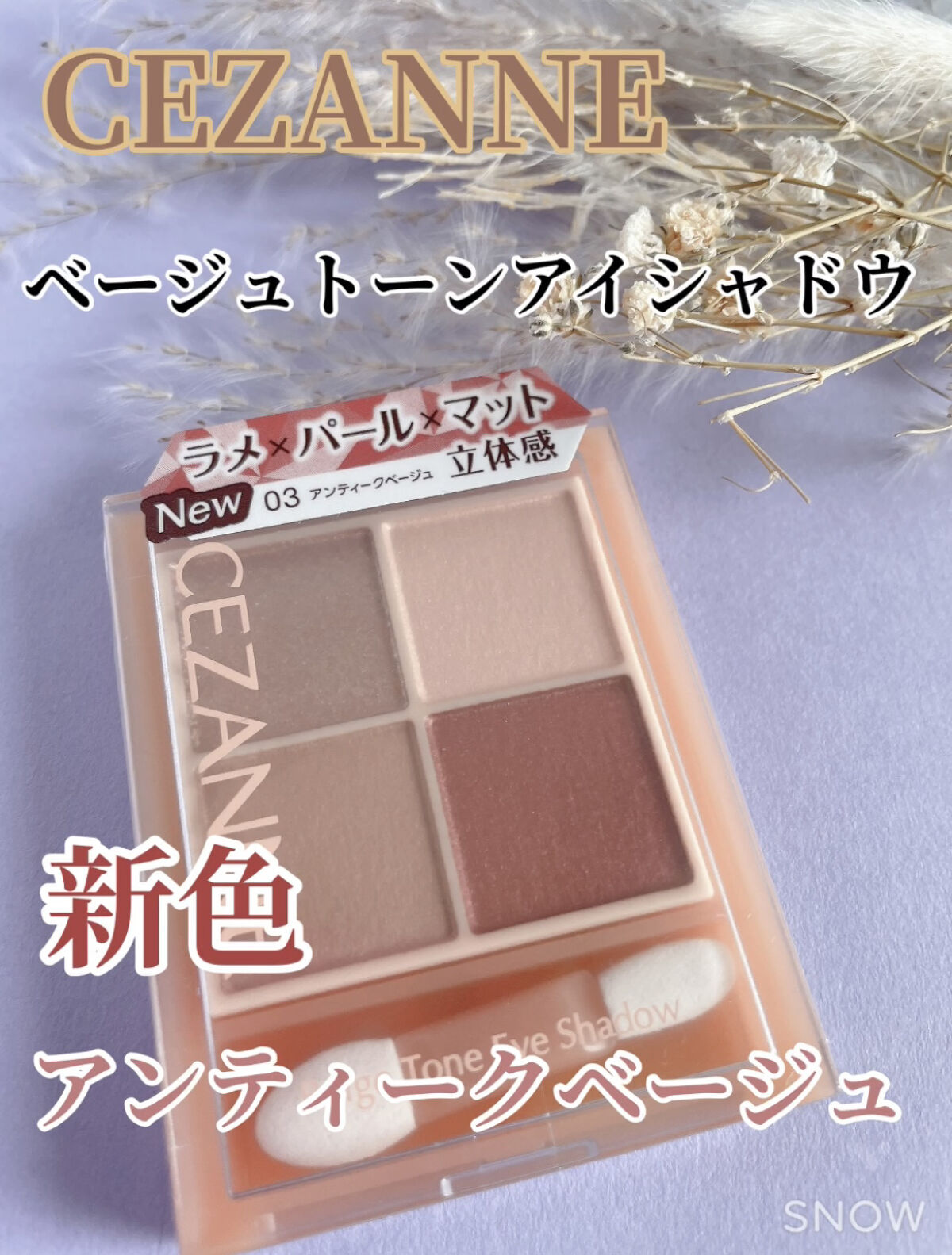 ベージュトーンアイシャドウ/CEZANNE/アイシャドウパレットを使ったクチコミ（1枚目）