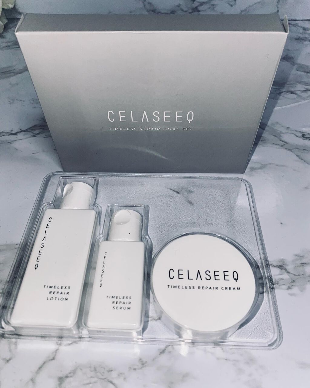 タイムレスリペア 未来肌おためしセット/CELASEEQ/スキンケアキットを使ったクチコミ（2枚目）