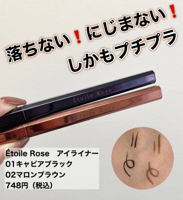 Étoile Rose アイライナーのクチコミ「748円でこのクオリティはやばい❗️良すぎてブラウン追加購入した❗️


【Étoile Ro.....」（1枚目）