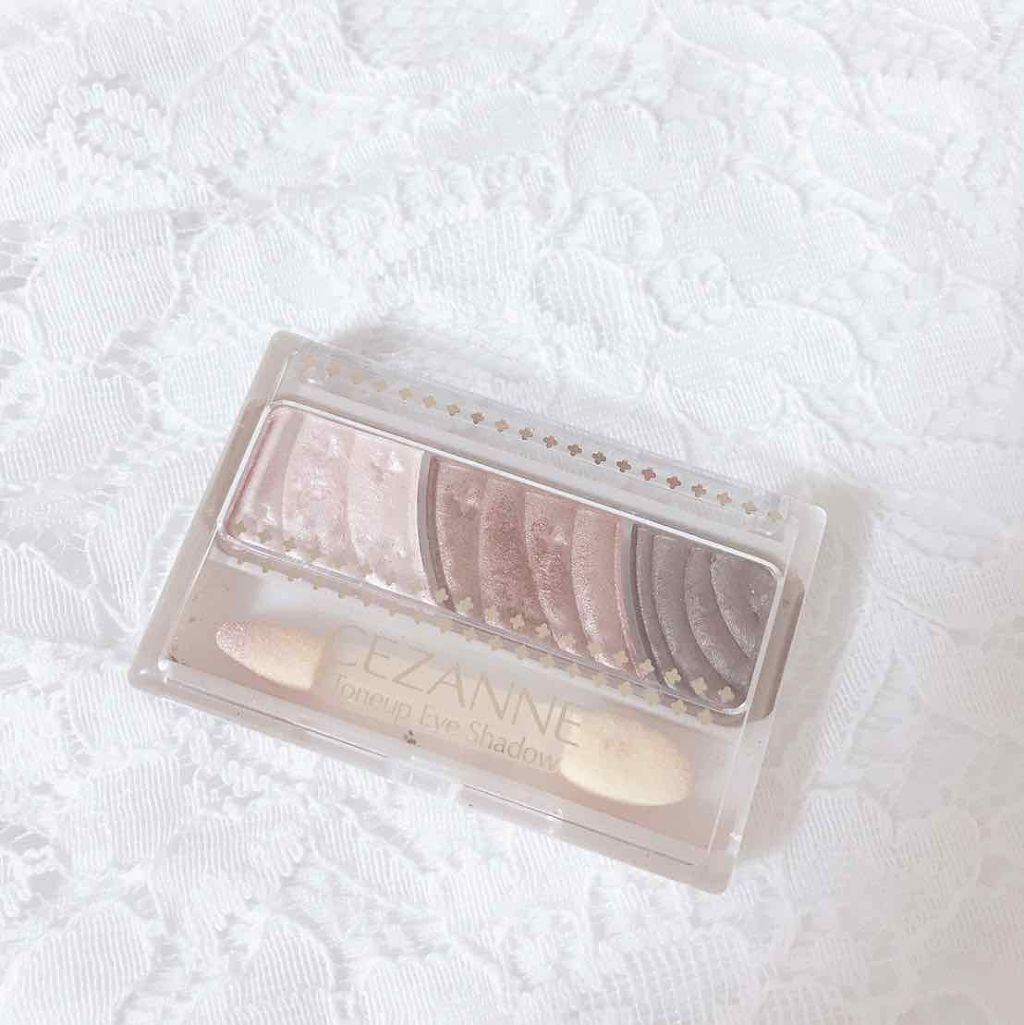 トーンアップアイシャドウ/CEZANNE/アイシャドウパレットを使ったクチコミ(1枚目)