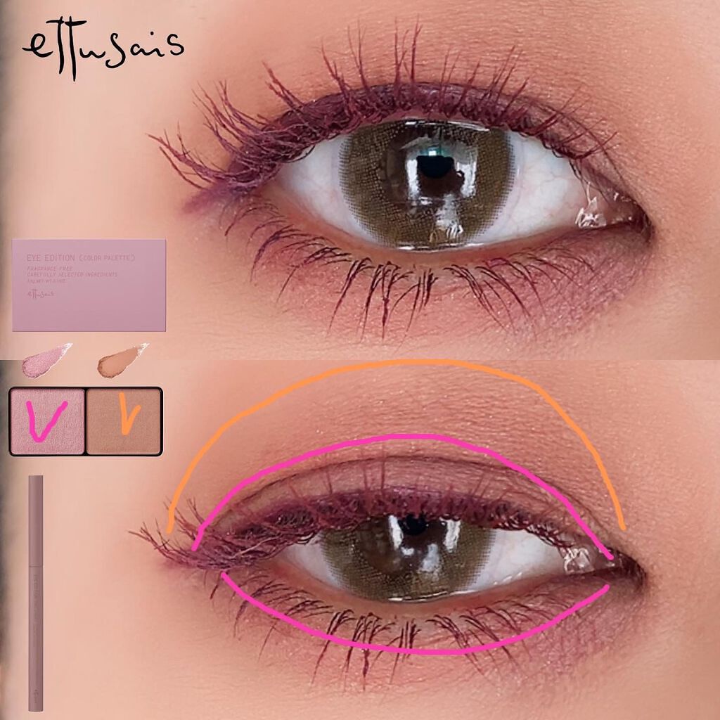 エテュセ アイエディション(カラーパレット)/ettusais/アイシャドウパレットを使ったクチコミ(3枚目)